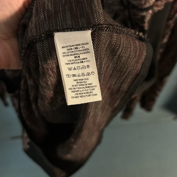 Free People Modern Love Mini Dress Black Paisley Jacquard Sweater Dress Sz S - Picture 6 of 12